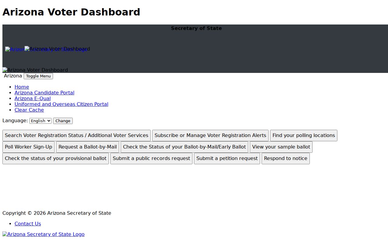 San Luis residents directory Arizona voter portal